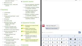 IXL Topic X.1 Algebra 1