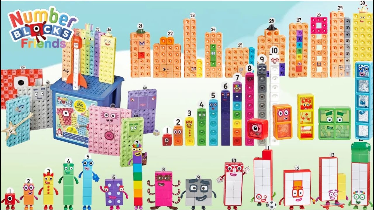 04:07 Minutes Compilation Unboxing Mathlink Cubes Numberblocks 1 100 ...