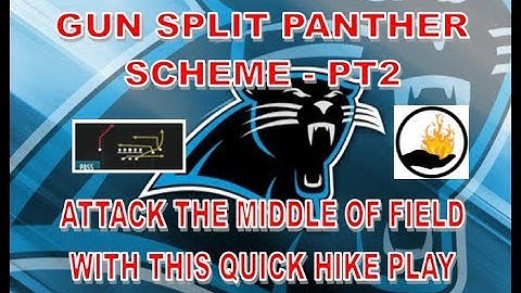 Madden 18 QUICK HIKE THE MIDDLE OF FIELD  - GUN SPLIT PANTHER - PA INVERTED VEER
