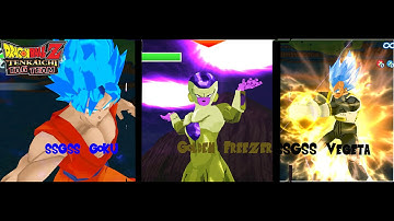 DBZ Tenkaichi Tag Team Mods SSGSS Goku and SSGSS Vegeta VS Golden Freezer 2