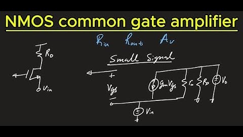 Common gate amplifier — small signal analysis