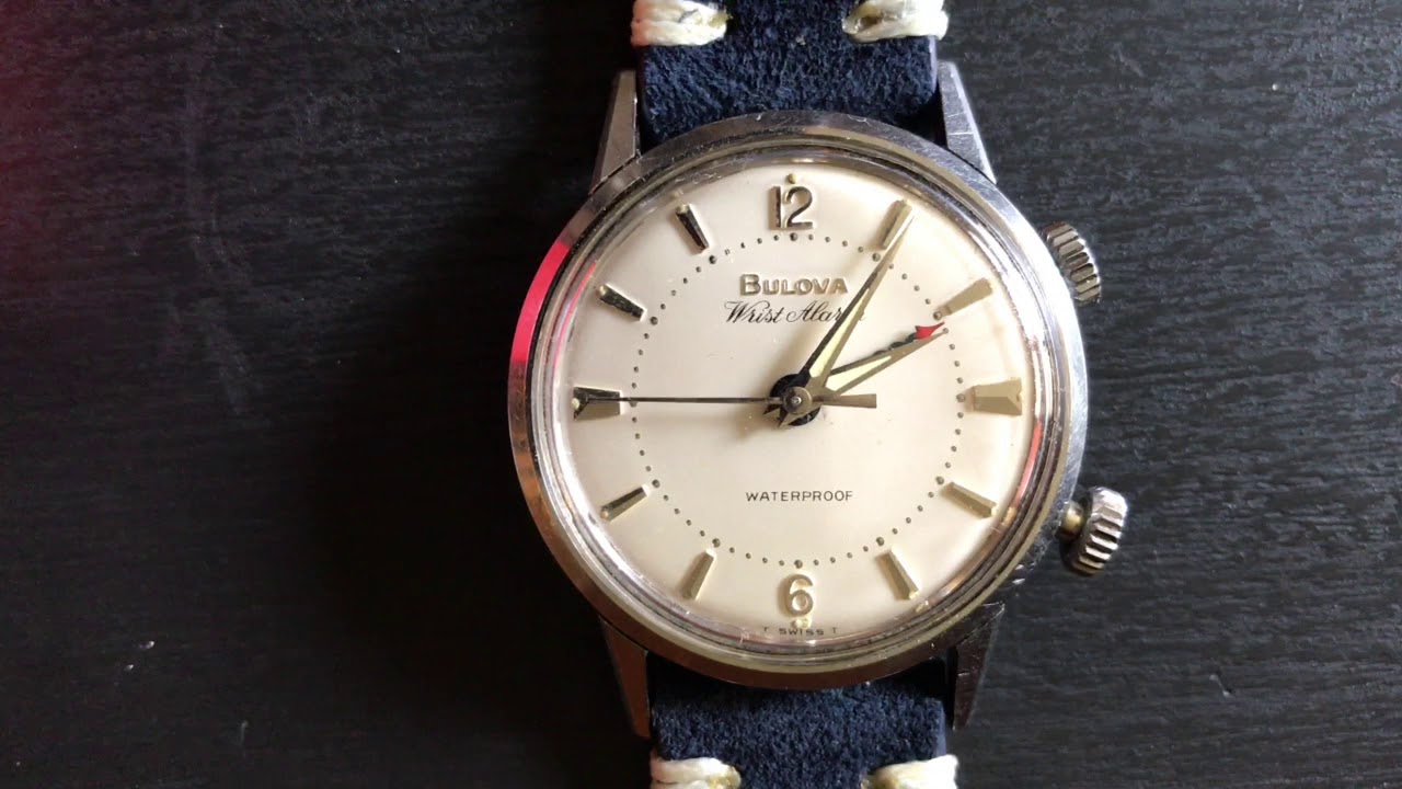 1968 Bulova Wrist Alarm - Alarm Complication - YouTube