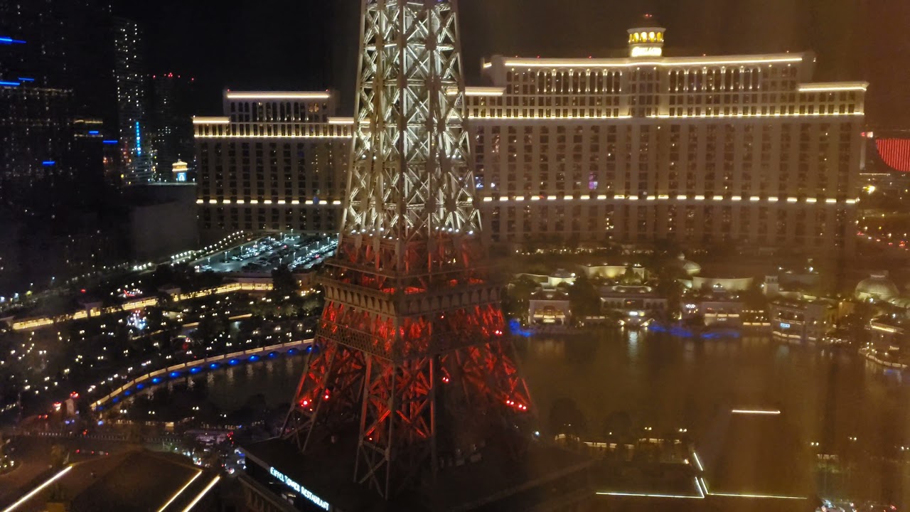 Room with BEST VIEW from Paris Hotel & Casino Las Vegas Burgundy Room Eiffel  Tower Pool View Tour 