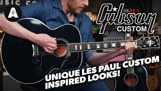 A Les Paul Custom Inspired Gibson Acoustic? - Gibson Custom Shop Ebony Acoustics!