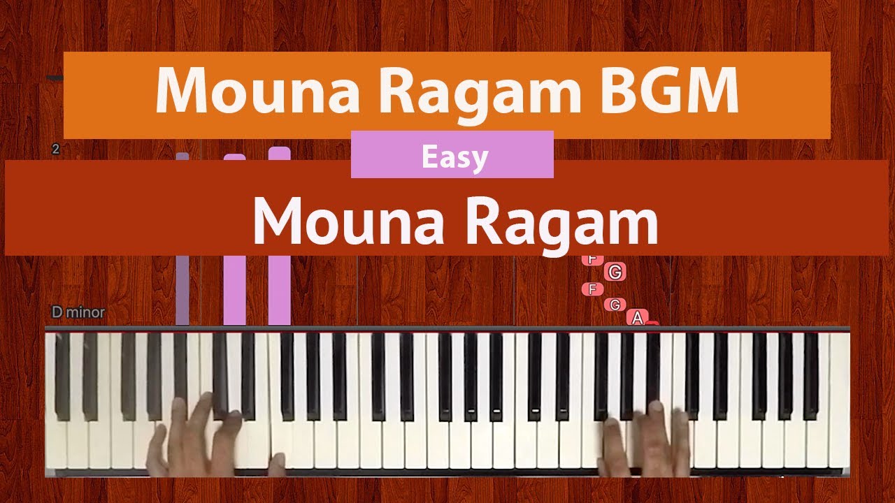 How To Play Mouna Ragam BGM from Mouna Ragam  Bollypiano Tutorial