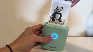 JADENS Mini Sticker Printer Review | Bluetooth Inkless Pocket Printer for iPhone &amp; Android