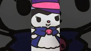 Coloring Sanrio Kuromi Halloween Witch Costume #coloring #sanrio #kuromi #halloween