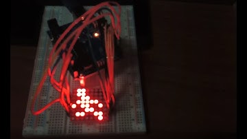 Arduino LED Martrix 矩陣 行走小綠人