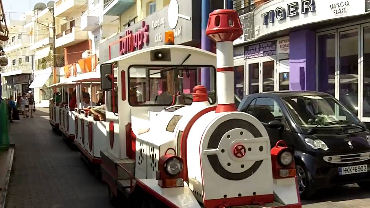 Hersonissos, Crete Coastal strip cafe's and shops