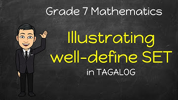 [Math 7] Introduction to SETS in Tagalog | Illustrating well-defined sets