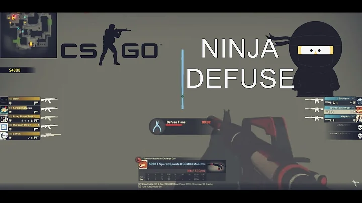 CS:GO - Mirage ninja defuse (funny)