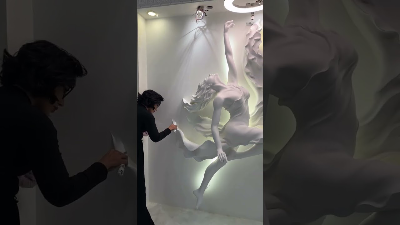 wall work, fallceling, plaster of Paris work, pop work