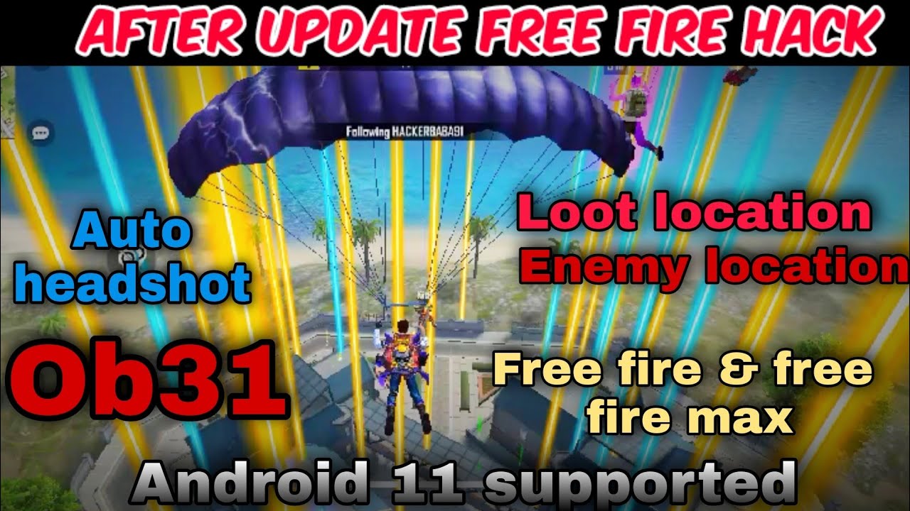 After update free fire hack Pink line antenna Enemy location