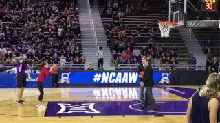 Reagan wins free throw contest during Stanford v. Kansas State Women's NCAA Tournament Game screenshot 4