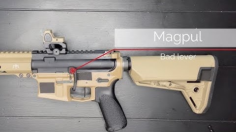 Easy way to ELIMINATE extra wobble with the Magpul Bad Lever