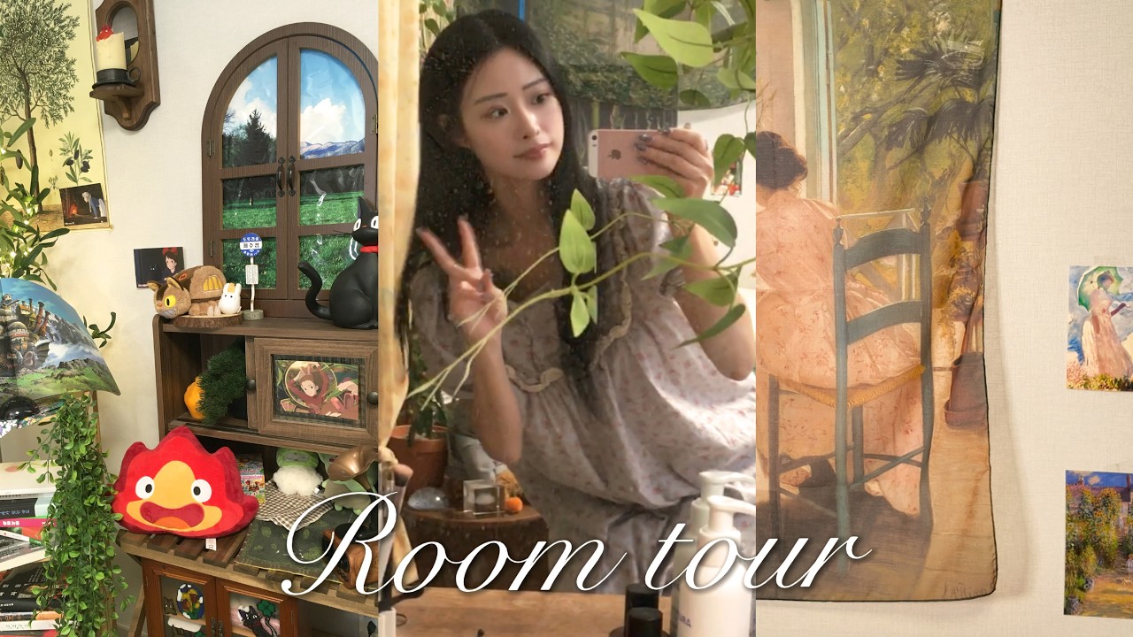 🏡(이사하고 첫!) 지브리코어 룸투어:이 다람쥐가 풀들과 사는 아늑한 곳🌳