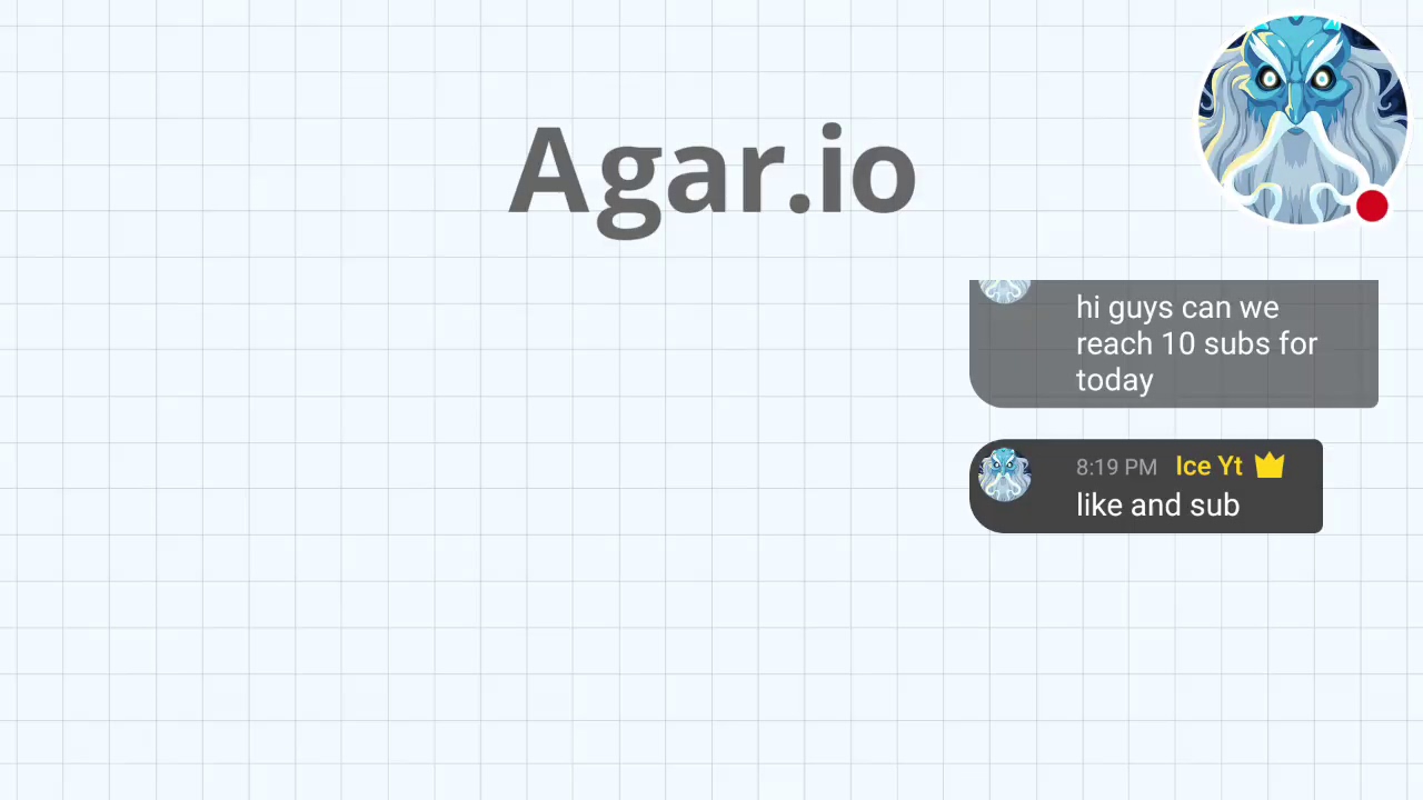 ice yt agar livestream 10 subs??