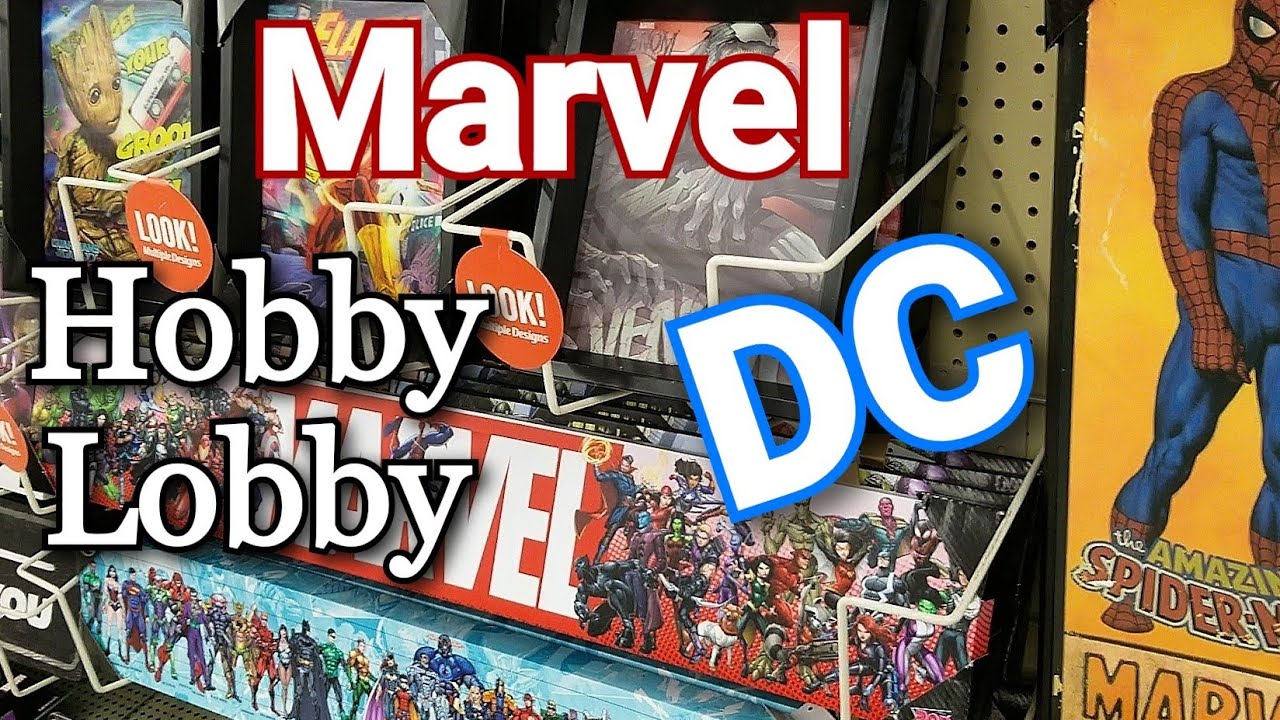 Marvel Comics and DC Comics Home Decor At Hobby Lobby. DC MARVEL