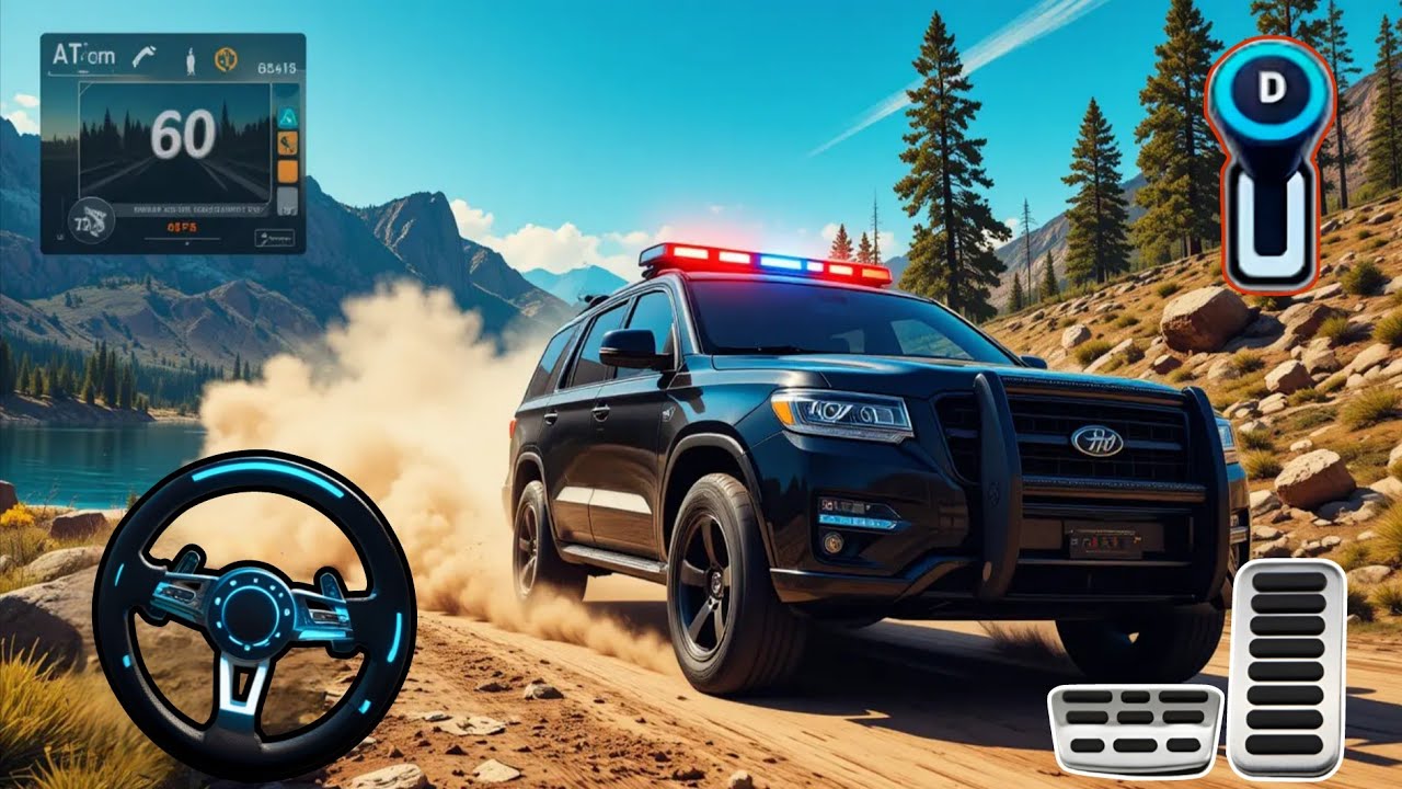 Police Car Chase Simulator 3D Game - Real Cop Cars Driving Simulator 2025 - Android GamePlay