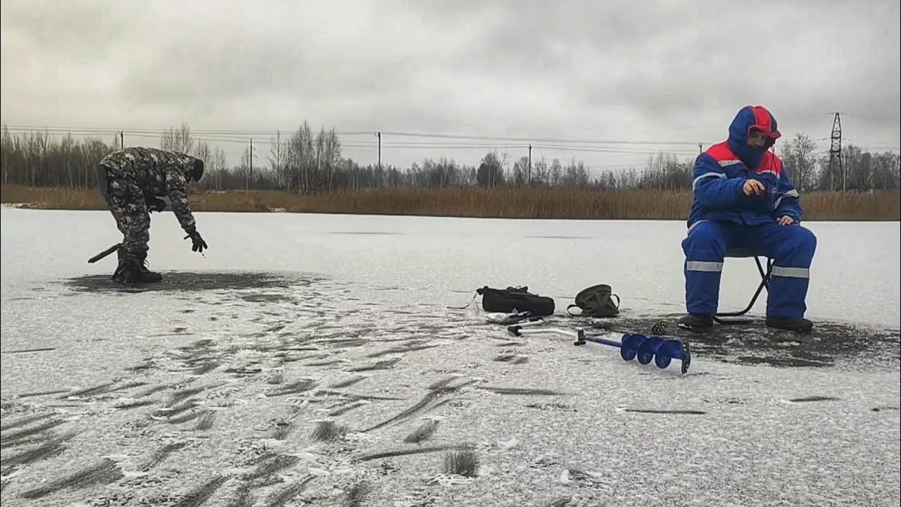 Зимняя рыбалка с Маринкой, наш первый опыт.