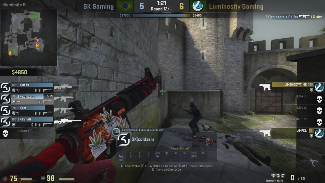 SK Coldzera Aces Luminosity Cobblestone [ ESL PRO LEAGUE ]