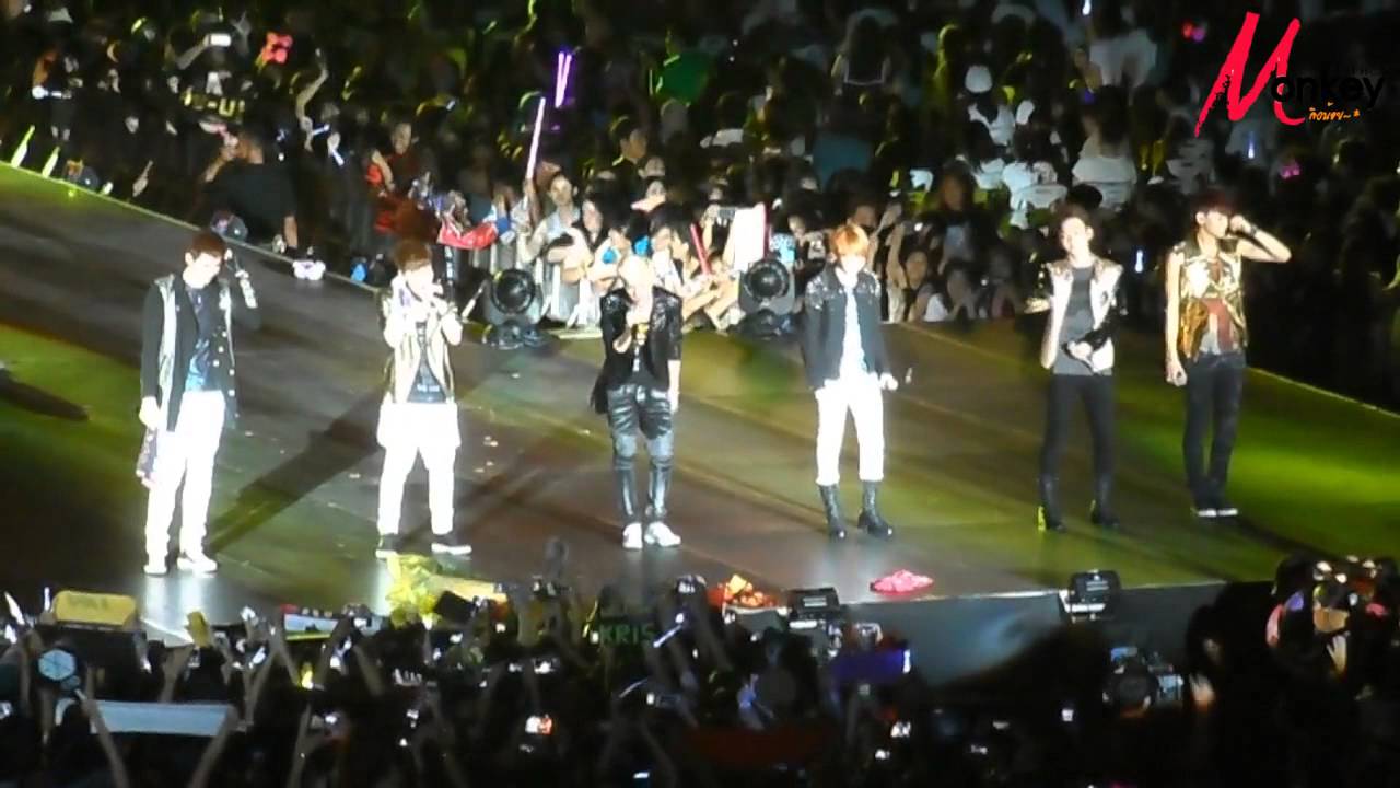 130330 EXO-M - Angel+Talk+Open Arms+History @ Super Joint Concert in Thailand By Monkey Junior