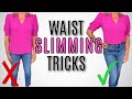 10 Tricks to Make Your Waist *INSTANTLY LOOK SMALLER* | Styling Tips to Fake a Waist