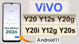 ViVO Y20 / Y12s / Y20g / Y20s / Y20i / Y12g Frp Bypass/Google Lock Bypass Android 11 New Method 2026