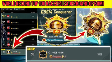 😱World Record Top 100 Hacker leaderboard of BGMI - Impossible Revenge from a Hacker in Conqueror