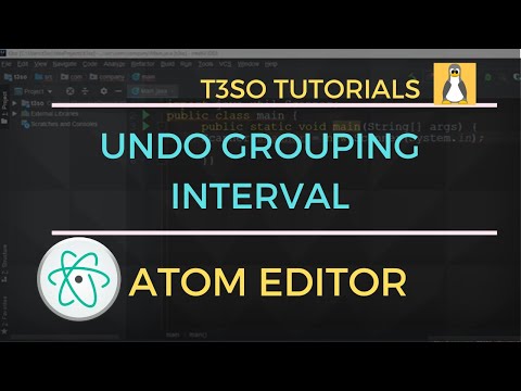 How to Change Undo Grouping Interval in Atom Editor