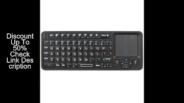Rii K06 Mini Bluetooth Keyboard,Backlit 2.4GHz Wireless Keyboard with IR Learning Touchpad Android T