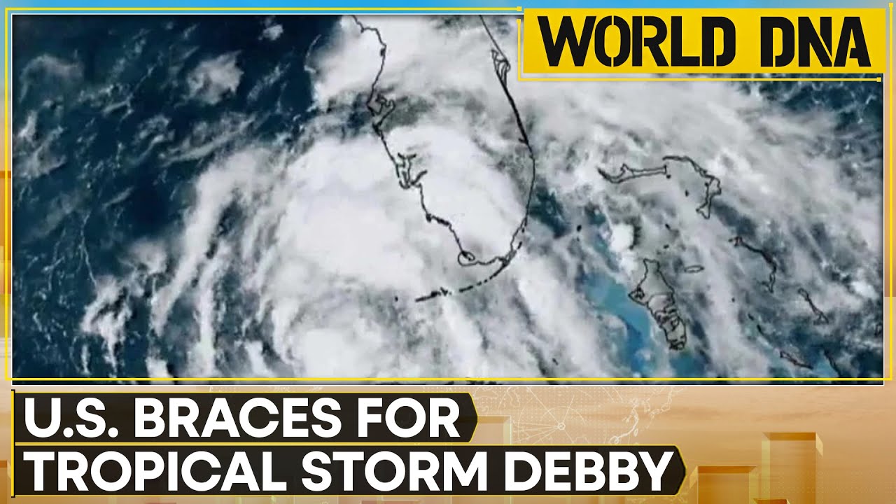Tropical storm Debby expected to make a landfall in Florida ...