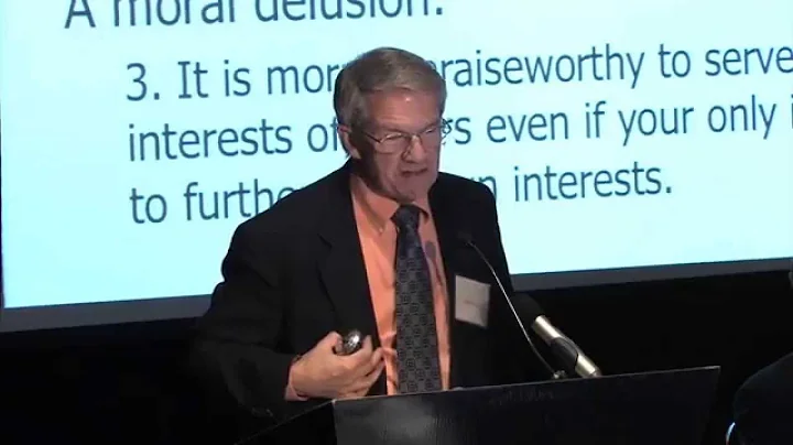 Session IV: Daniel Finn, "The Human Person, Econom...