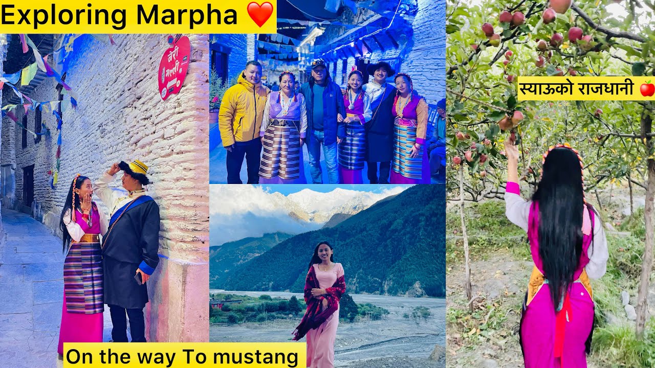 One Of My Dreamplace 🥰|| |||पहिलो दिन स्याऊको राजधानी 🍎 Marpha || FamilyTrip ||