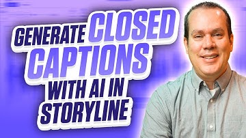 Creating AI Captions in Articulate Storyline with the AI Assistant