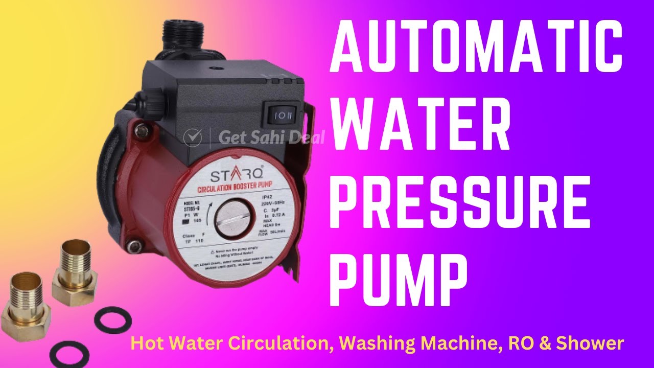 STARQ ST165-9 Inline Automatic Water Pressure Pump With Wall