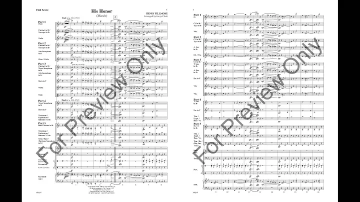 His Honor - Henry Fillmore arr. Larry Clark