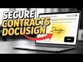 كيفية تأمين العقود باستخدام  خطوة بخطوة