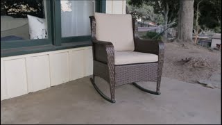 SUNSITT Outdoor Resin Wicker Rocking Chair Review - LOVE IT
