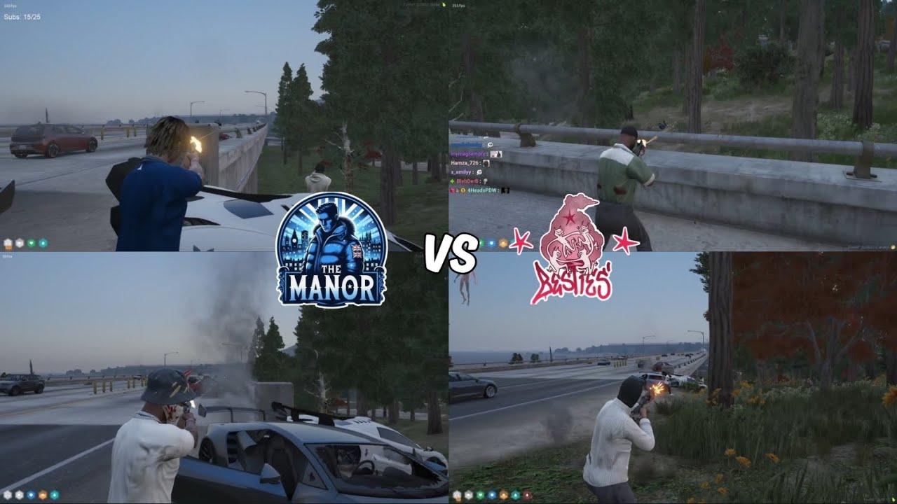 Усадьба против лучших друзей на шоссе Грейт-Оушен после грузового судна | Мульти-точка зрения | N...