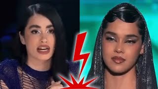 ¡LE PUSO LOS PUNTOS! Lali volvió a cruzarse con la participante paraguaya en el reality español