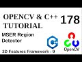 OPENCV & C++ TUTORIALS - 178 | MSER Region Detector
