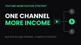 How to Build Multiple Income Streams From One YouTube Channel Complete YouTube Monetization Strategy
