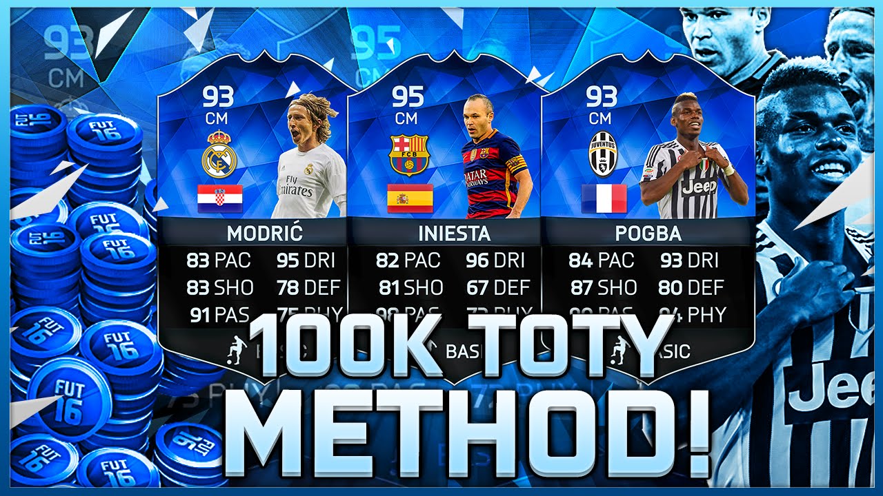 FIFA 16: 100K TOTY TRADING METHOD!!