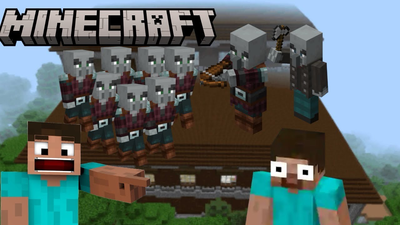 Minecraft Survival Series Funny Moments - Pillagers Are Everywhere ...