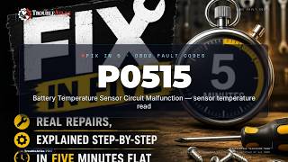 P0515 Explained — Battery Temperature Sensor Circuit Malfunction — sensor temperature read | Trouble