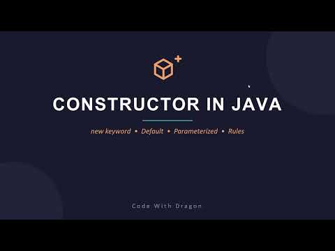 Constructor | Oops | Java Programming Full Course Tamil | Code With Dragon