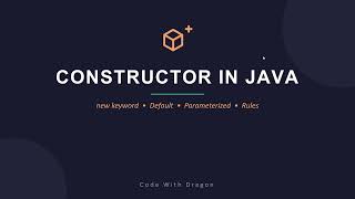 Constructor | Oops | Java Programming Full Course Tamil | Code With Dragon Update
