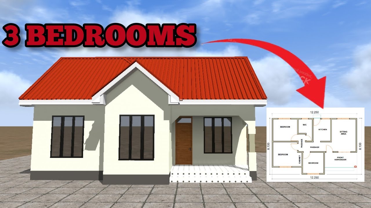 RAMANI NZURI YENYE VYUMBA VITATU VYA KULALA VYOTE SINGLE