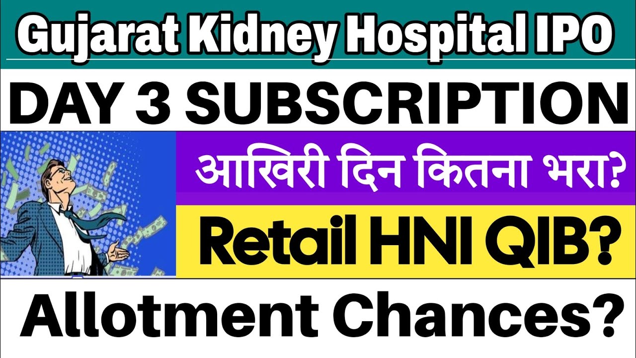 Gujarat Kidney Hospital IPO | Gujarat Kidney IPO Subscription Status | IPO GMP Today 🔥